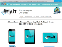 Tablet Screenshot of iphonerepairliverpool.co.uk